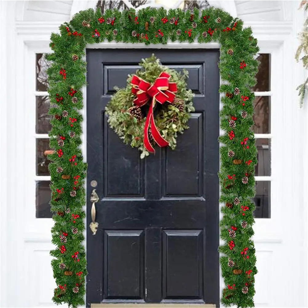 Christmas Garland With Lights 8.85ft Pine Needles Garland Berries Pine Cones Garland For Christmas Wedding Party Indoor Decor
Christmas Garland With Lights 8.85ft Pine Needles Garland Berries Pine Cones Garland For Christmas Wedding Party Indoor Decor