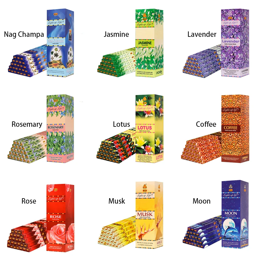 Twenty Kinds Indian Incense Sticks 6/12/25 Tubes Nag Champa Lavender white sage Stick Incenses Tibetan Scents for Home
Twenty Kinds Indian Incense Sticks 6/12/25 Tubes Nag Champa Lavender white sage Stick Incenses Tibetan Scents for Home