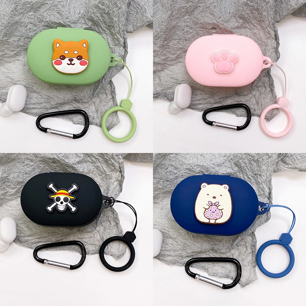 Cute Cartoon Silicone Cover for Xiaomi Redmi AirDots With Finger Strap Case AirDots3 TWS Wireless Bluetooth Earphone Fundas
Cute Cartoon Silicone Cover for Xiaomi Redmi AirDots With Finger Strap Case AirDots3 TWS Wireless Bluetooth Earphone Fundas