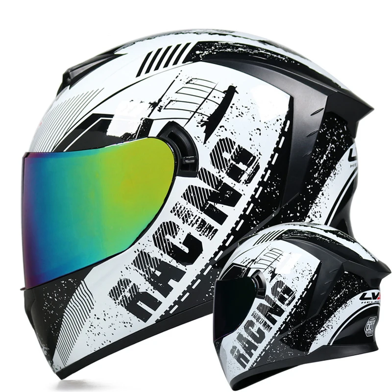 Motorcycle Helmet with Dual Lens Full Face Motorbike Helmet for Adults Cafe Racer Track Chopper Dirt Bike ATV Capacete De Moto
Motorcycle Helmet with Dual Lens Full Face Motorbike Helmet for Adults Cafe Racer Track Chopper Dirt Bike ATV Capacete De Moto