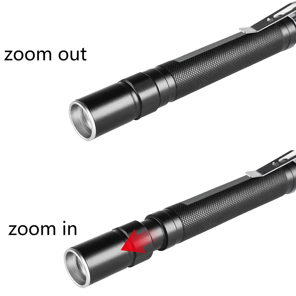 XP-G Q5 Mini LED Penlight Q5 2000LM LED Flashlight Torch Pocket Light Waterproof Mini Flashlight 1.8-3V
XP-G Q5 Mini LED Penlight Q5 2000LM LED Flashlight Torch Pocket Light Waterproof Mini Flashlight 1.8-3V