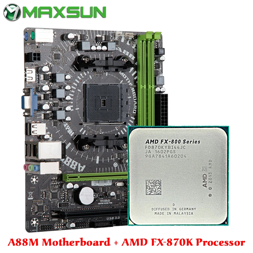 Материнская плата MAXSUN Challenger процессор AMD FM2/FM2 + RAMs ddr3 память sata iii ssd VGA графическая