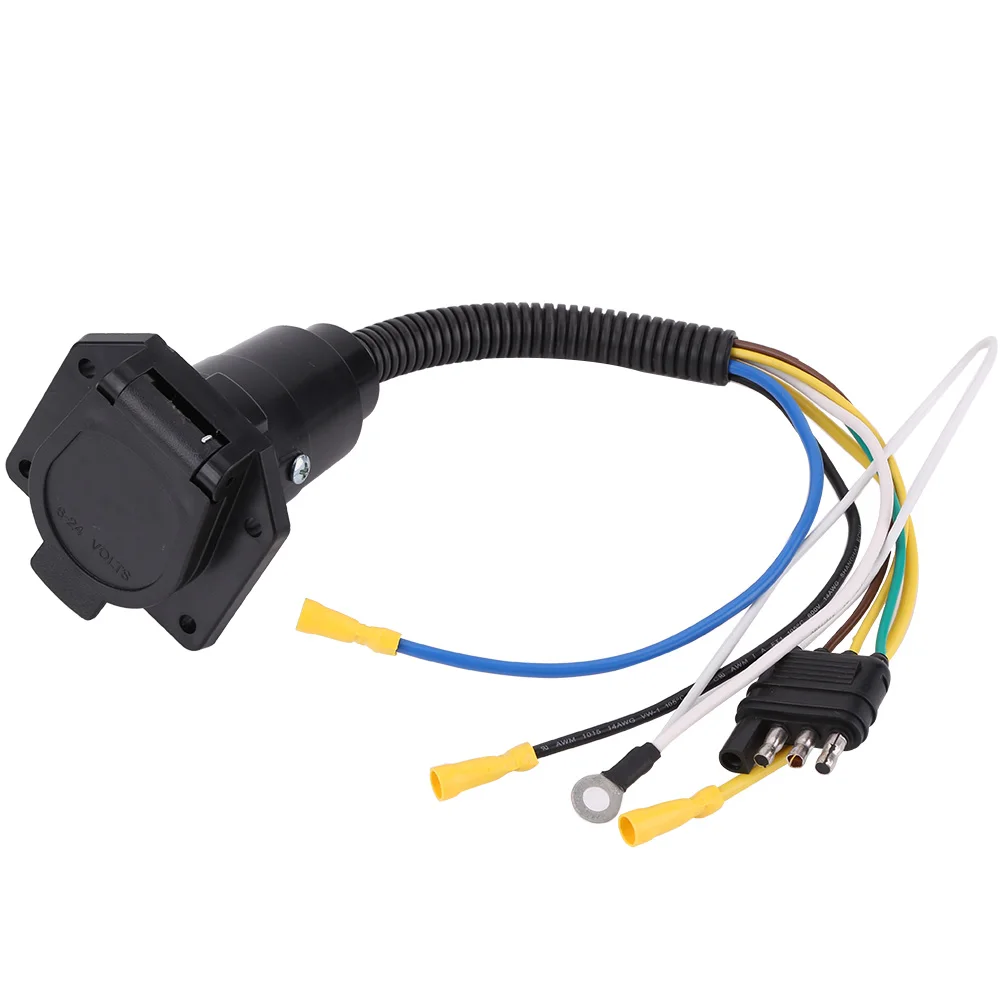 6-24V 4 to 7 Way Trailer Flat Adapter Socket Plug Converter Wire Connector for Caravan Towbar
6-24V 4 to 7 Way Trailer Flat Adapter Socket Plug Converter Wire Connector for Caravan Towbar