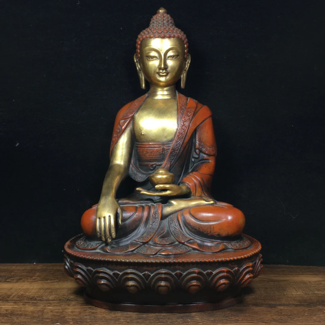 Коллекция тибетских храмов, старое бронзовое позолоченное настоящее золото, Шакьямуни Амитабха, сидящий Будда, хранилище, украшения Будды, ... 
Коллекция тибетских храмов, старое бронзовое позолоченное настоящее золото, Шакьямуни Амитабха, сидящий Будда, хранилище, украшения Будды, ...