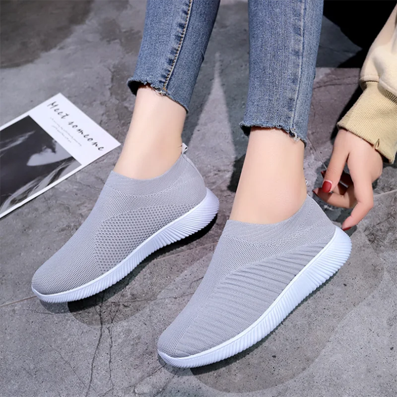 2020 Plus Size 43 Sneaker Female Stretch Fabric Socks Shoes Woman Fashion Vulcanize Slip On Tenis Feminino Women Casual Footwear
2020 Plus Size 43 Sneaker Female Stretch Fabric Socks Shoes Woman Fashion Vulcanize Slip On Tenis Feminino Women Casual Footwear