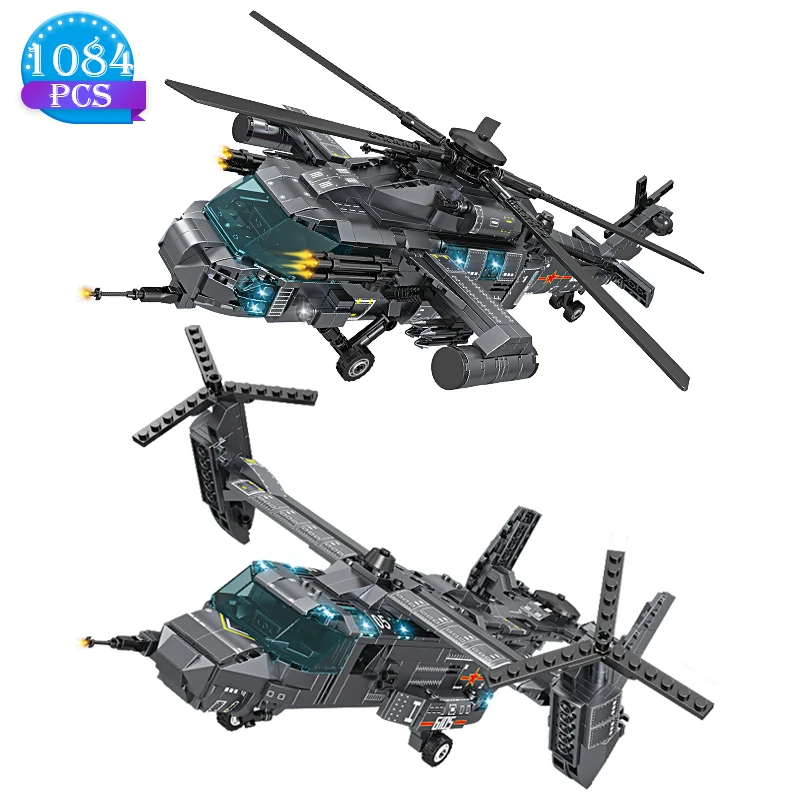 Technical Creator Police Military Armed Helicopter Assembly Building Blocks Children Educational Brick Toys Gifts for Adult Boys
Technical Creator Police Military Armed Helicopter Assembly Building Blocks Children Educational Brick Toys Gifts for Adult Boys