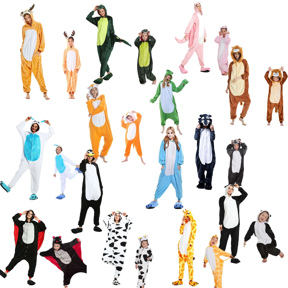 Cute Animal Pajama Costume Jumpsuit Hooded Kids Onesie Children Kigurumi Women Sleepwear Nightwear
Cute Animal Pajama Costume Jumpsuit Hooded Kids Onesie Children Kigurumi Women Sleepwear Nightwear