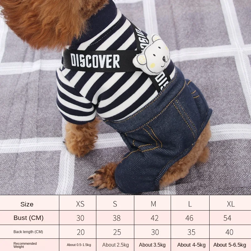 Dog Clothes Autumn and Winter Clothes Winter Pets Puppies Cats Small Dogs Warm Casual Striped Pants Dog Coats Jackets
Dog Clothes Autumn and Winter Clothes Winter Pets Puppies Cats Small Dogs Warm Casual Striped Pants Dog Coats Jackets