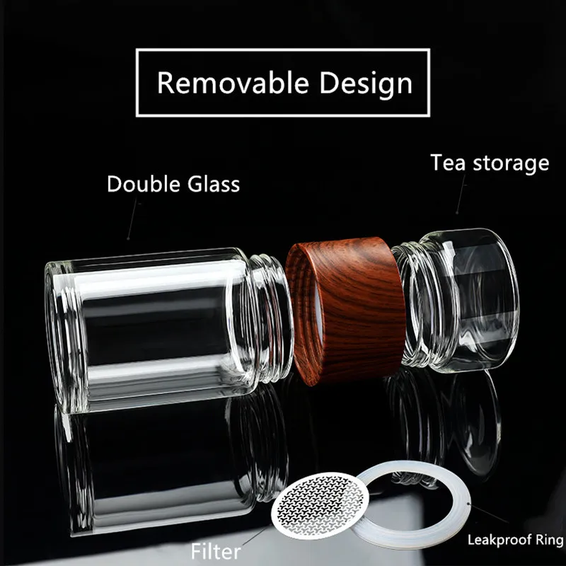 High Quality Double Glass Water Bottle With Case Tea Drink Bottle Infuser Tumbler Drinkware Waterbottle Eco-Friendly
High Quality Double Glass Water Bottle With Case Tea Drink Bottle Infuser Tumbler Drinkware Waterbottle Eco-Friendly