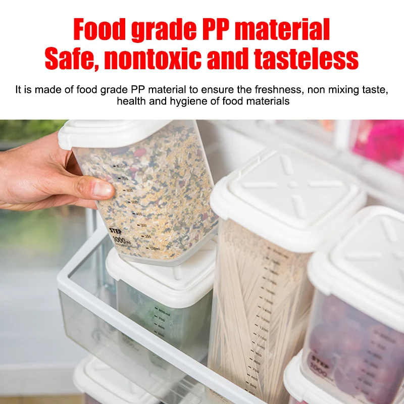 Plastic Sealed Cans Kitchen Food Storage Box Transparent Keep Fresh Clear Storage Container Case RT88
Plastic Sealed Cans Kitchen Food Storage Box Transparent Keep Fresh Clear Storage Container Case RT88