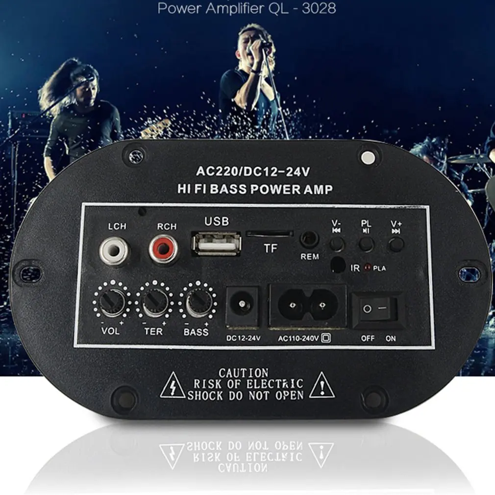 Новая плата усилителя аудио bluetooth Amplificador USB dac FM радио TF плеер сабвуфер