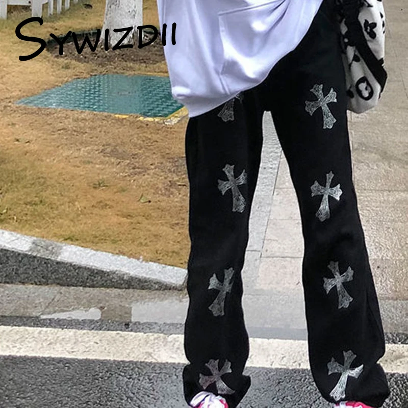 Y2k Harajuku Cargo Pants Cross Print Sweatpants Mall Goth Pant Wide Leg Fall Clothes for Women Loose Straight Trouser Streetwear
Y2k Harajuku Cargo Pants Cross Print Sweatpants Mall Goth Pant Wide Leg Fall Clothes for Women Loose Straight Trouser Streetwear