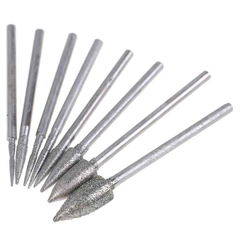Diamond Grinding Head Polishing Needle Bits Burrs Metal Stone Carving Tool Diamond Grinding Heads 8Pcs
Diamond Grinding Head Polishing Needle Bits Burrs Metal Stone Carving Tool Diamond Grinding Heads 8Pcs