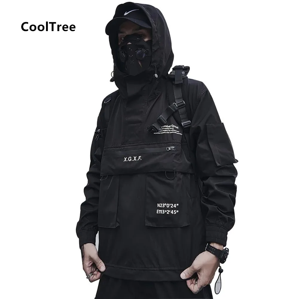 Куртка CoolTree Мужская демисезонная, ветрозащитная дышащая куртка черного и серого цвета с капюшоном, свободная уличная одежда в стиле хип-хоп...
Куртка CoolTree Мужская демисезонная, ветрозащитная дышащая куртка черного и серого цвета с капюшоном, свободная уличная одежда в стиле хип-хоп...