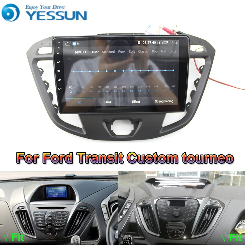 Фото Для Ford Transit Custom Tourneo 2012 2017 автомобильный Android мультимедийный плеер радио GPS