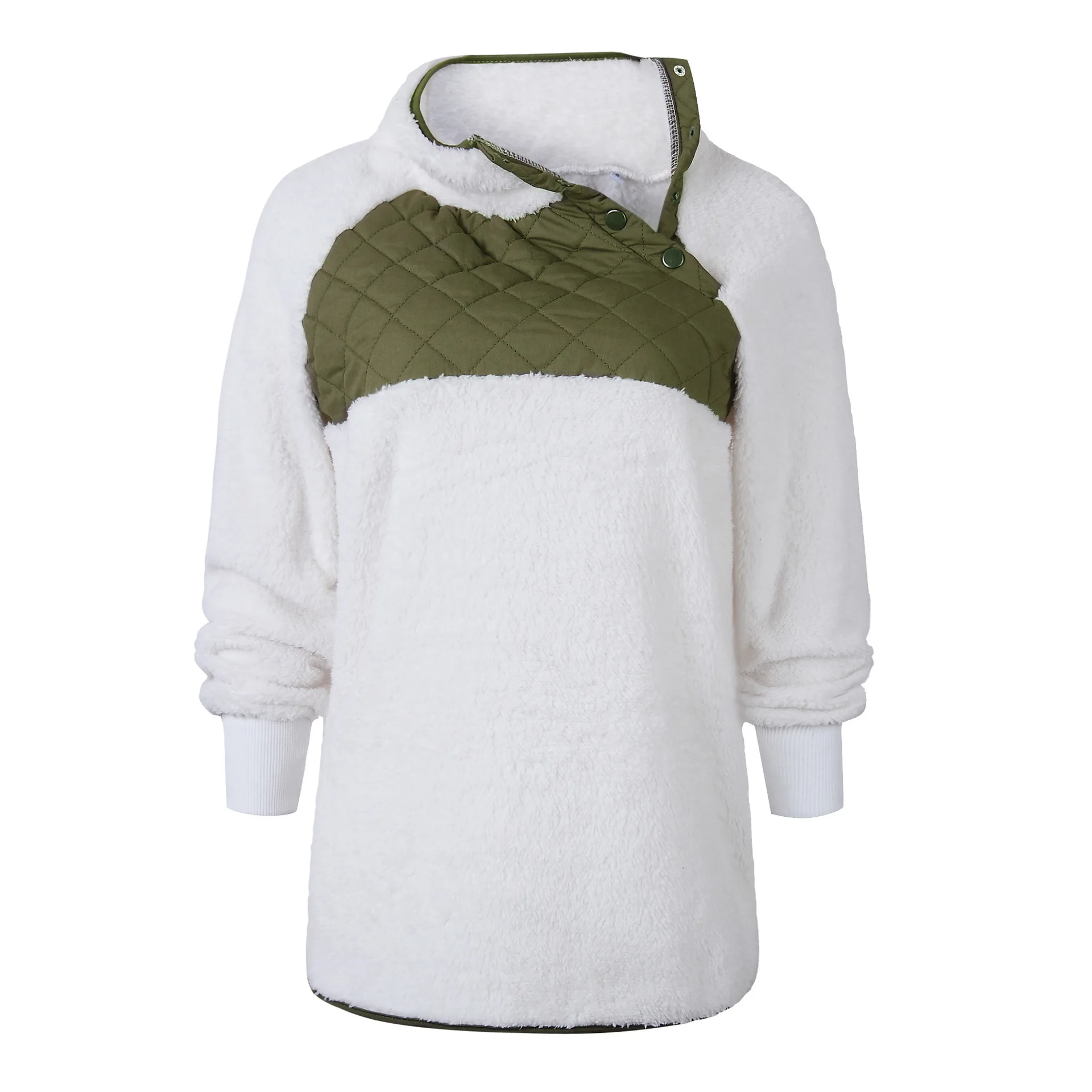 Hoodie Women 2020 Autumn Winter Wool Stitching Plush Diagonal Collar Top Female Plus Size Outers Causal Hoodie Thicken Hoodie
Hoodie Women 2020 Autumn Winter Wool Stitching Plush Diagonal Collar Top Female Plus Size Outers Causal Hoodie Thicken Hoodie