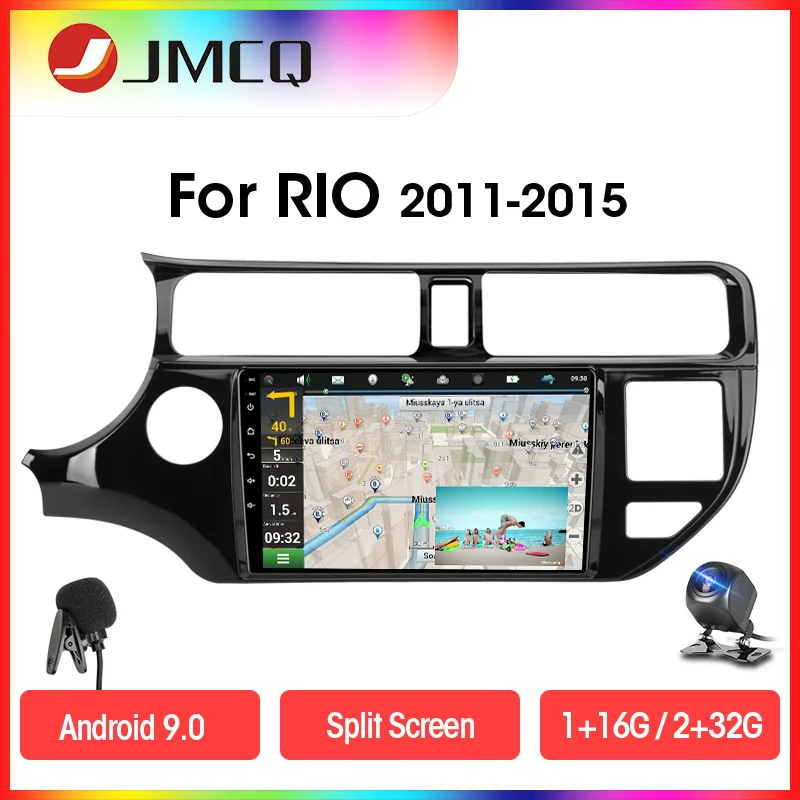 JMCQ Android 9 0 RDS DSP автомобильный Радио мультимедийный видеоплеер для KIA K3 РИО 2011 2015 2 din