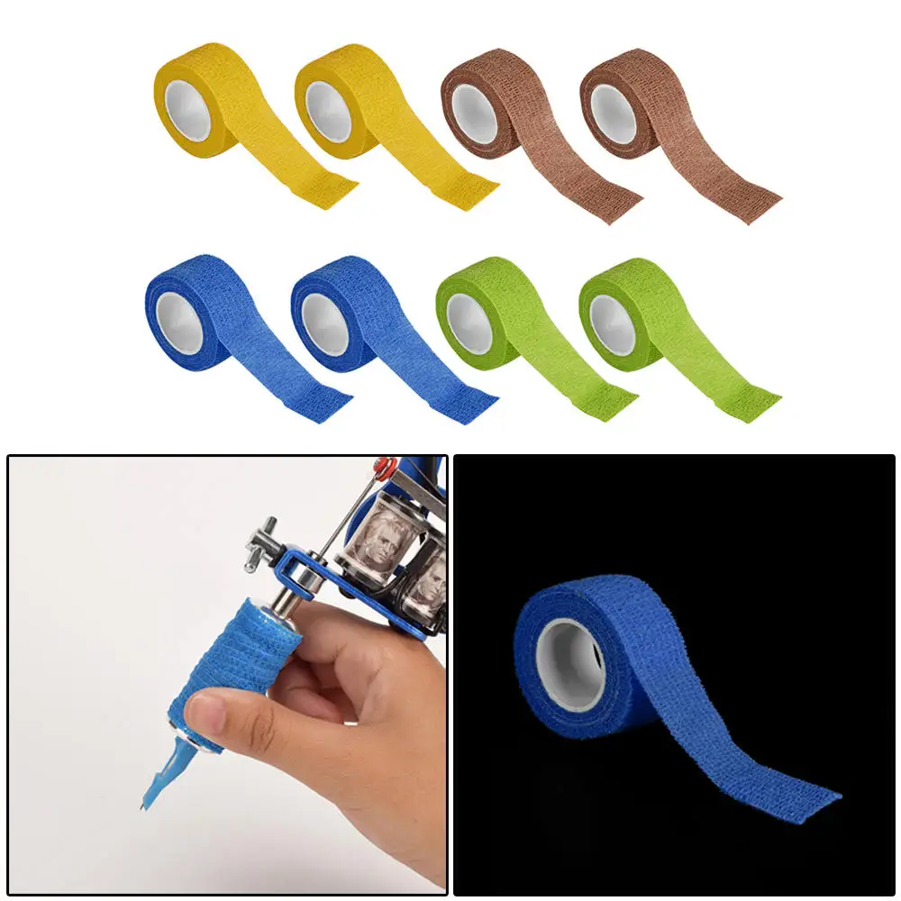 8pcs Disposable Self Adhesive Elastic Bandage For Handle With Tube Tightening Tattoo Accessories 
8pcs Disposable Self Adhesive Elastic Bandage For Handle With Tube Tightening Tattoo Accessories