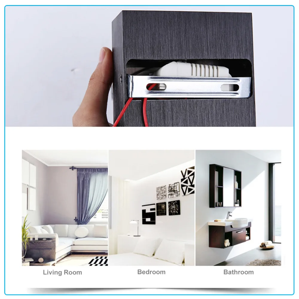 6W Lampada LED Aluminium Wall Light Rail Project Square LED Wall Lamp Home Bedside Room Bedroom Wall Decor Lighting
6W Lampada LED Aluminium Wall Light Rail Project Square LED Wall Lamp Home Bedside Room Bedroom Wall Decor Lighting