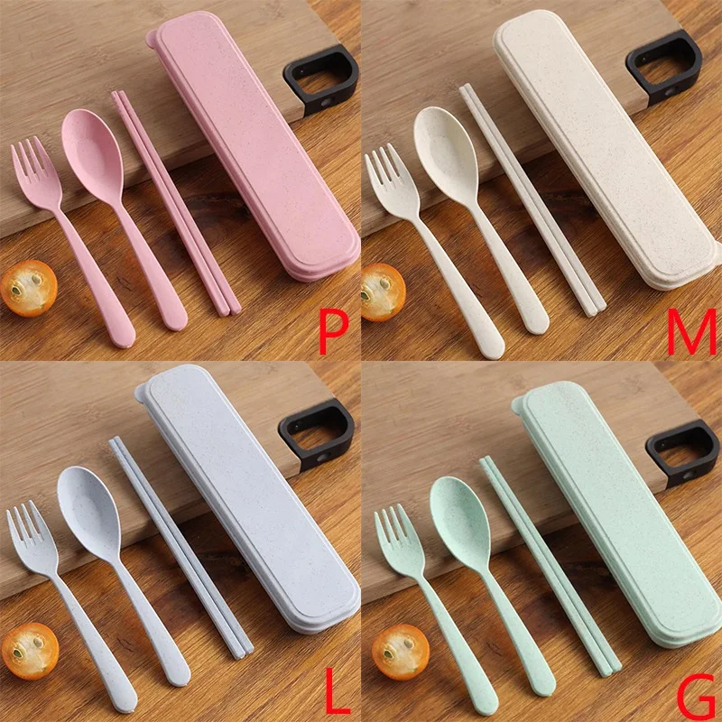 s Wheat Straw Tableware Portable Children's Tableware Set Camping Spoon Fork Chopsticks Three-piece Set
s Wheat Straw Tableware Portable Children's Tableware Set Camping Spoon Fork Chopsticks Three-piece Set