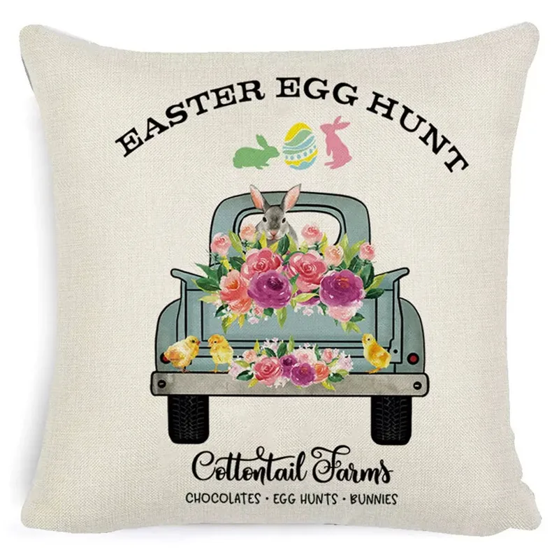Nordic Style Bunny Happy Easter Printed Cushion Cover Polyester Throw Pillow Cases for Sofa Car Home Decor Pillowcase 45*45cm
Nordic Style Bunny Happy Easter Printed Cushion Cover Polyester Throw Pillow Cases for Sofa Car Home Decor Pillowcase 45*45cm