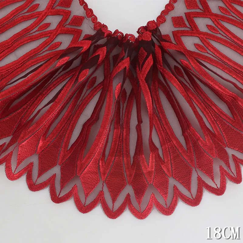 38Yards Handmade Hair Decoration 18cm Wide Lace Trim Applique Red Net Mesh Bra Underwear Fabric Wedding Dress Skirt Accessories
38Yards Handmade Hair Decoration 18cm Wide Lace Trim Applique Red Net Mesh Bra Underwear Fabric Wedding Dress Skirt Accessories