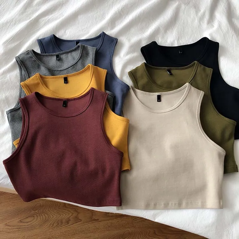 Summer new ladies retro crop top high waist slimming stretch slim short sleeveless bottoming top M30709
Summer new ladies retro crop top high waist slimming stretch slim short sleeveless bottoming top M30709