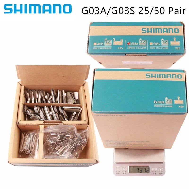 G03A G03S Pads 25 Pairs/50 Pairs Original SHIMANO MTB Disc Brake Resin Pads For BR-M9000/M9020/M987/M985/M8000
G03A G03S Pads 25 Pairs/50 Pairs Original SHIMANO MTB Disc Brake Resin Pads For BR-M9000/M9020/M987/M985/M8000