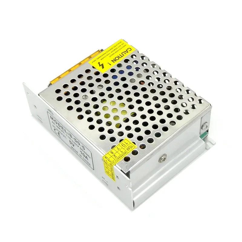 Switching Power Supply AC 110V 220V to DC 5V 10A 50W 12A 60W led driver adapter lighting transformer for led strip display CCTV
Switching Power Supply AC 110V 220V to DC 5V 10A 50W 12A 60W led driver adapter lighting transformer for led strip display CCTV