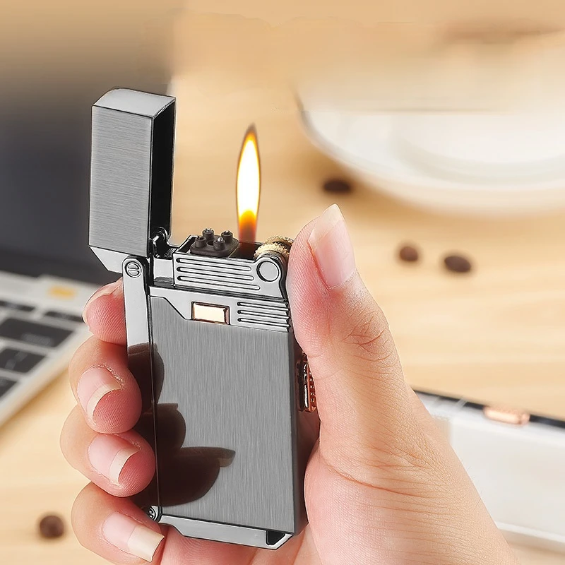 Creative Metal Windproof Gas and Electricity Dual-purpose Lighter Open Flame Arc Pulse Gadgets for Men Technology Gift for Men
Creative Metal Windproof Gas and Electricity Dual-purpose Lighter Open Flame Arc Pulse Gadgets for Men Technology Gift for Men
