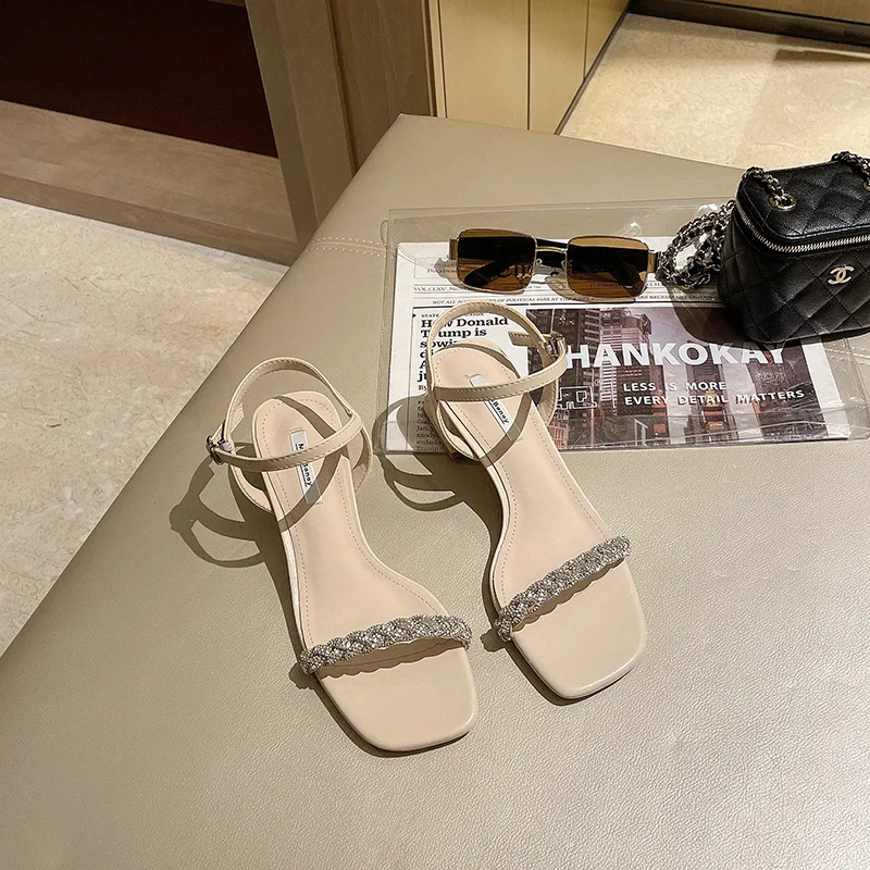 Thick heel sandals with square head and open toe women's shoes fashion sandals fashion Korean shoes
Thick heel sandals with square head and open toe women's shoes fashion sandals fashion Korean shoes