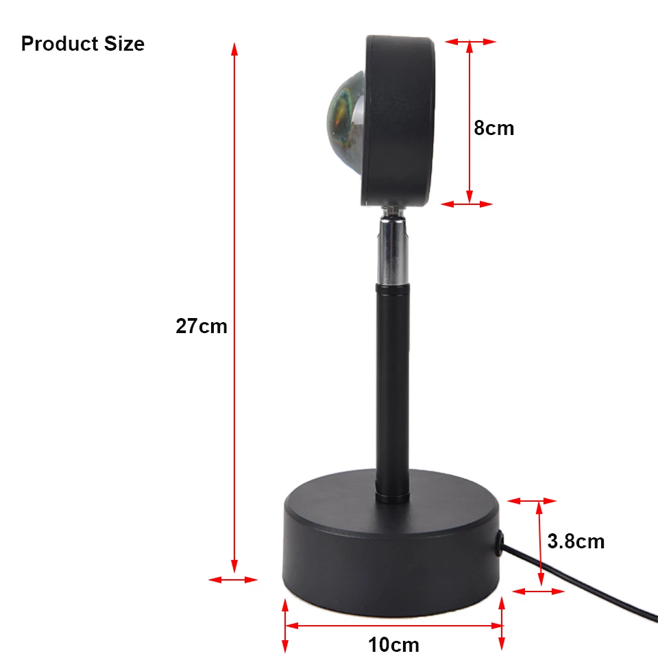 Sunset Lamp Projection Sunset Red Light Projector USB Led Night Lights Bedroom Bar Coffee Stores Ins Photography Walls Lighting
Sunset Lamp Projection Sunset Red Light Projector USB Led Night Lights Bedroom Bar Coffee Stores Ins Photography Walls Lighting