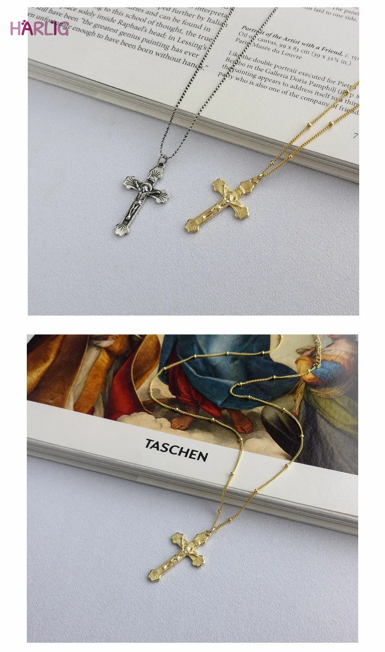 Harlig sterling silver 925 gold color classic cross pendant necklace for women allergy free fashion jewelry trendy style
Harlig sterling silver 925 gold color classic cross pendant necklace for women allergy free fashion jewelry trendy style