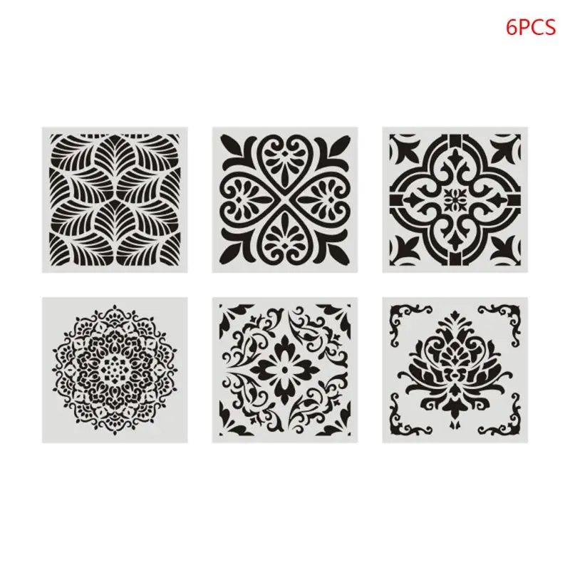 2021 New 6pcs/set Mandala Stencil Wall Painting DIY Drawing Template Ruler for Floor Tile
2021 New 6pcs/set Mandala Stencil Wall Painting DIY Drawing Template Ruler for Floor Tile