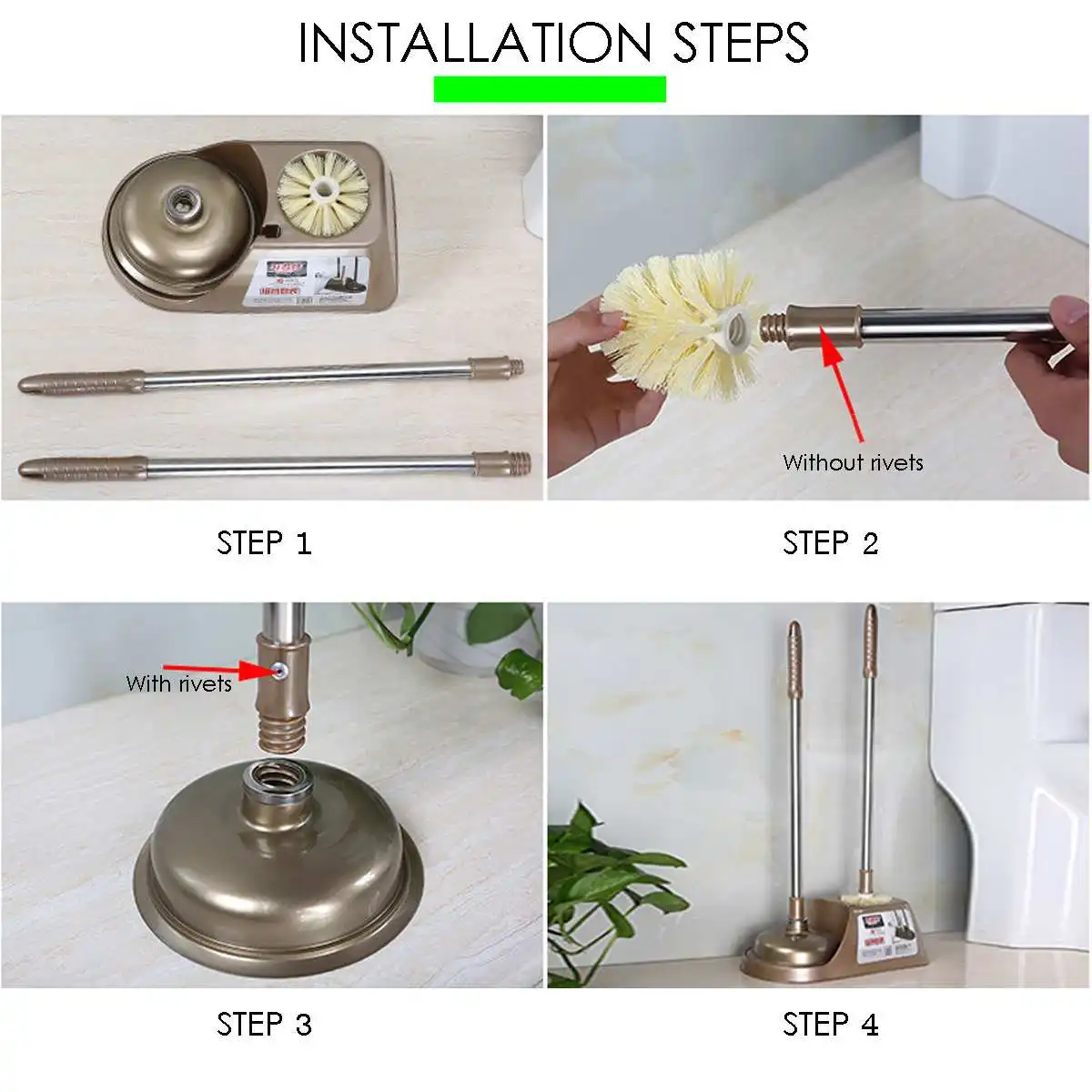 4PCS Toilet Plunger Brush Tools Set Storage Bowl Holder Scrubber Cleaning Toilet Brush Holder Bathroom Cleaning Tools Set
4PCS Toilet Plunger Brush Tools Set Storage Bowl Holder Scrubber Cleaning Toilet Brush Holder Bathroom Cleaning Tools Set
