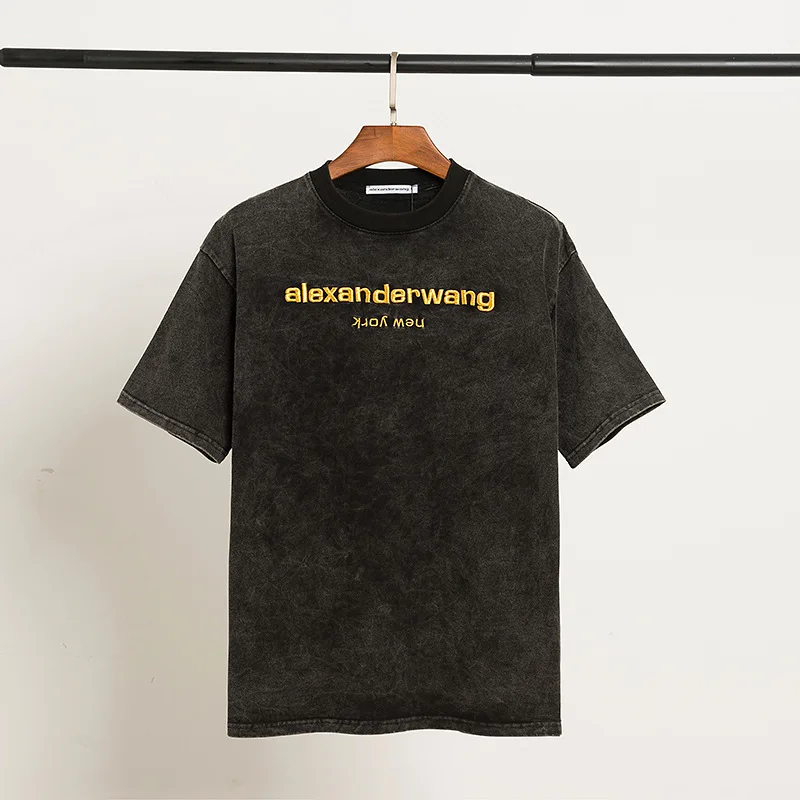 A Wang New Wash Water Distressed Round Neck Unisex Loose Shirt Top T-shirt Head Pullover Short Sleeves Oversized T Shirt
A Wang New Wash Water Distressed Round Neck Unisex Loose Shirt Top T-shirt Head Pullover Short Sleeves Oversized T Shirt