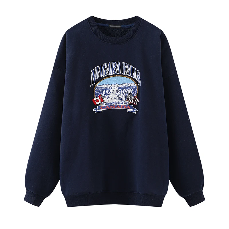 Oversize Girls Waterfall Embroidery Sweatshirts 2021 Spring-Autumn Fashion Ladies Soft Thick Pullovers Loose Women Chic Clothes
Oversize Girls Waterfall Embroidery Sweatshirts 2021 Spring-Autumn Fashion Ladies Soft Thick Pullovers Loose Women Chic Clothes