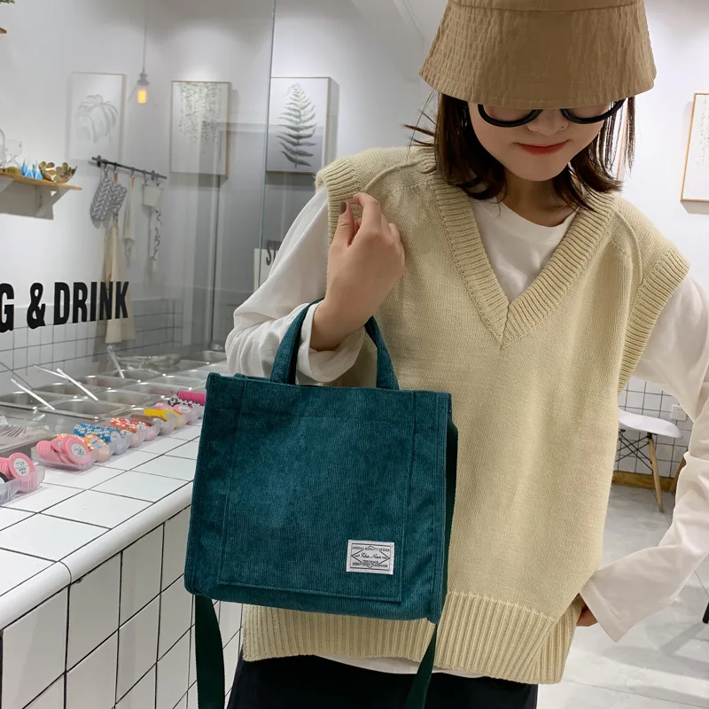 Women Corduroy 009 Shoulder Bag Small Cotton Canvas Handbag Casual Tote Female Eco Crossbody Bag Vintage Messenger Bags
Women Corduroy 009 Shoulder Bag Small Cotton Canvas Handbag Casual Tote Female Eco Crossbody Bag Vintage Messenger Bags