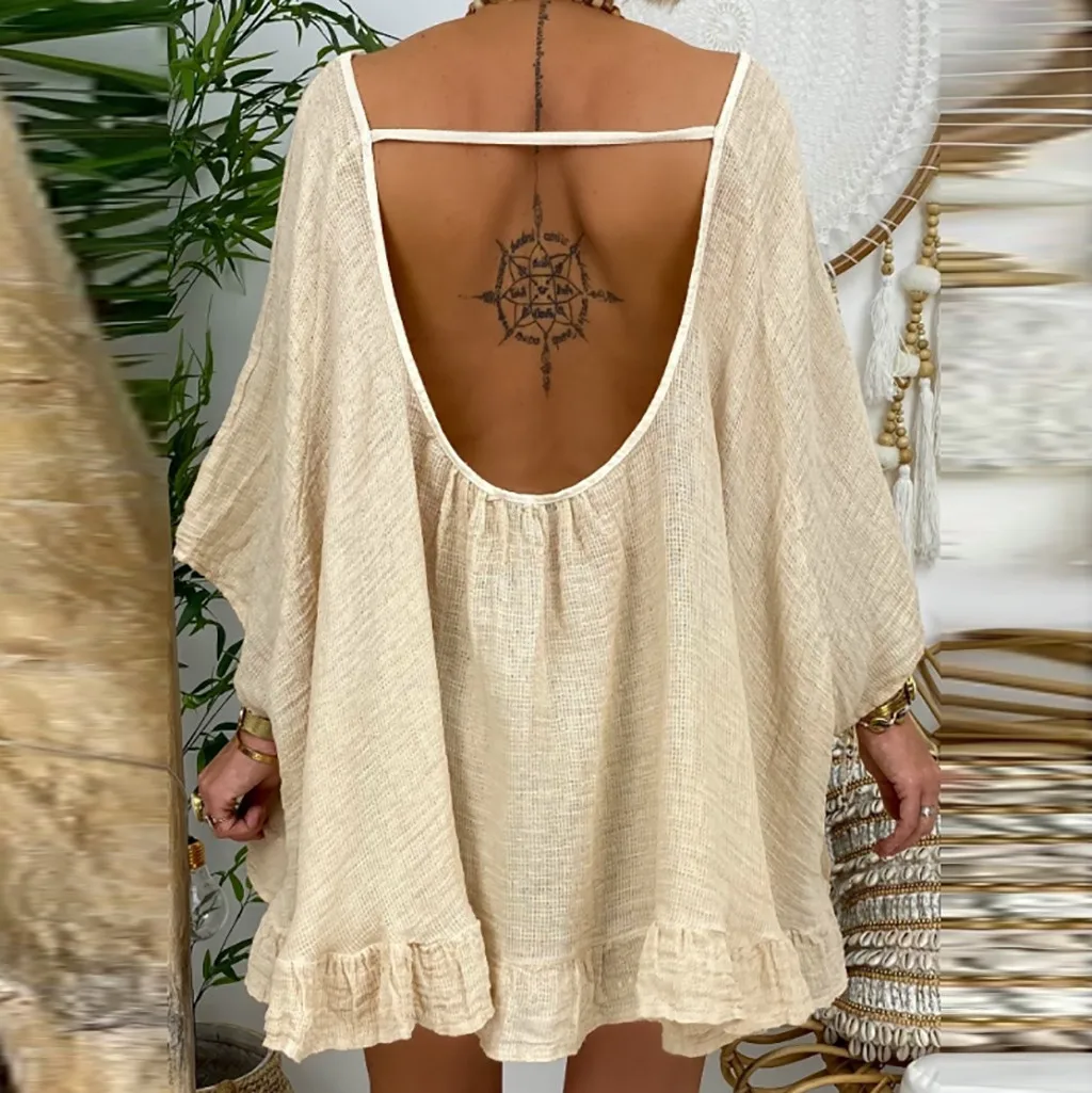 Summer Women Blouse 5XL Plus Size Linen Blouses Three Quarter Sleeve Beach Shirt Office Work Shirts Blusas Feminina Tops 2021
Summer Women Blouse 5XL Plus Size Linen Blouses Three Quarter Sleeve Beach Shirt Office Work Shirts Blusas Feminina Tops 2021