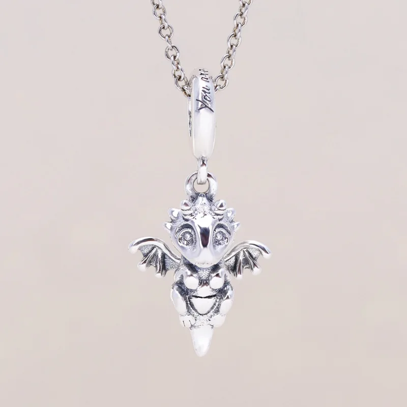 Hot S925 Sterling Silver Little Flying Dragon Charm Magic Flying Dragon Bracelet Pendant Jewelry Fit Original Charms Necklace
Hot S925 Sterling Silver Little Flying Dragon Charm Magic Flying Dragon Bracelet Pendant Jewelry Fit Original Charms Necklace
