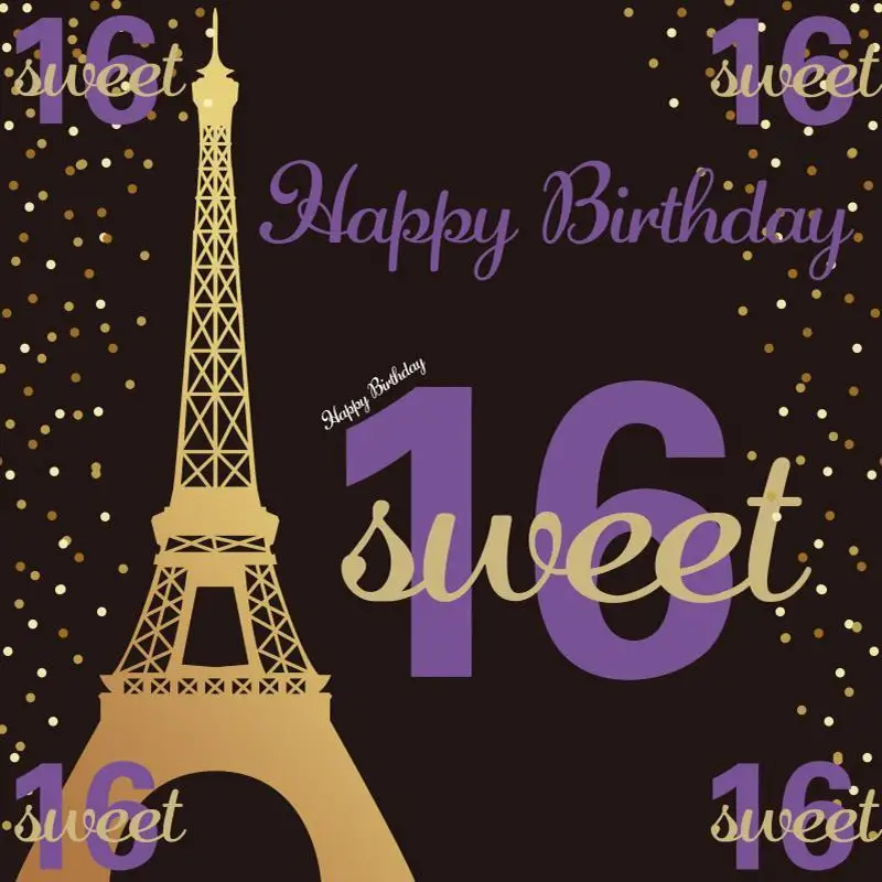 Sweet 21 Birthday Photo Backgrounds Golden Eiffel Tower Model Girl Evening Party Backdrops Photo Props Vinyl
Sweet 21 Birthday Photo Backgrounds Golden Eiffel Tower Model Girl Evening Party Backdrops Photo Props Vinyl