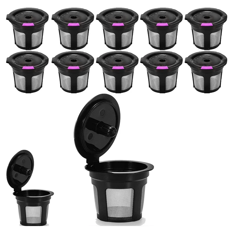 Reusable K Cups, 12-Pack Universal Fit Reusable Coffee Filters with Food Grade Stainless Steel Mesh Eco-Friendly Coffee Pods, fo
Reusable K Cups, 12-Pack Universal Fit Reusable Coffee Filters with Food Grade Stainless Steel Mesh Eco-Friendly Coffee Pods, fo