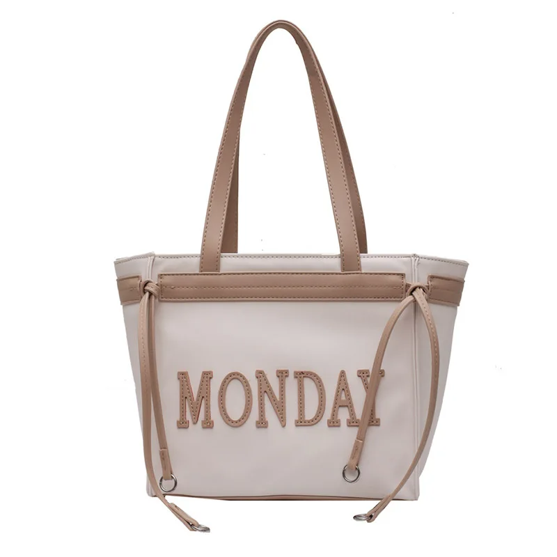New popular net red large capacity portable tote bag French small texture letter shoulder bag
New popular net red large capacity portable tote bag French small texture letter shoulder bag