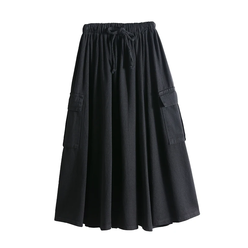 Solid Black High Waist Women Skirts 2021 Summer New A-line Pleated Knee-length Female Girl Cool Skirts Top Quality
Solid Black High Waist Women Skirts 2021 Summer New A-line Pleated Knee-length Female Girl Cool Skirts Top Quality