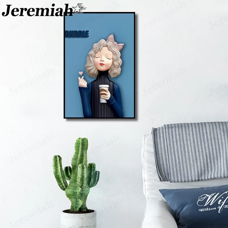 Cartoon Girl Canvas Painting Home Decoration Blue Baby Poster Wall Art Modern Room Living Room Decoration Accessories
Cartoon Girl Canvas Painting Home Decoration Blue Baby Poster Wall Art Modern Room Living Room Decoration Accessories