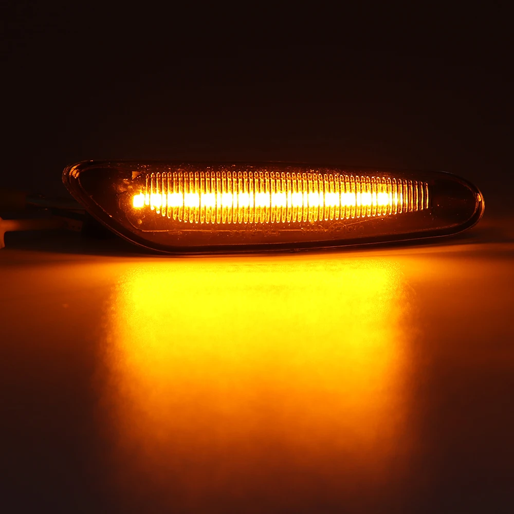 Pair LED Dynamic Turn Signal Light Side Marker Sequential Blinker Lamp For BMW E46 E36 E60 E61 E90 E91 E92 E93 X1 E84
Pair LED Dynamic Turn Signal Light Side Marker Sequential Blinker Lamp For BMW E46 E36 E60 E61 E90 E91 E92 E93 X1 E84