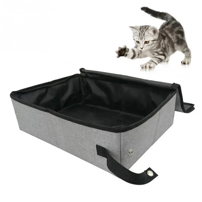 Waterproof Folding Cleaning Oxford Cloth Toilet Pet Accessories Soft Portable Cat Litter Box With Cover Easy Clean Bathroom Home
Waterproof Folding Cleaning Oxford Cloth Toilet Pet Accessories Soft Portable Cat Litter Box With Cover Easy Clean Bathroom Home