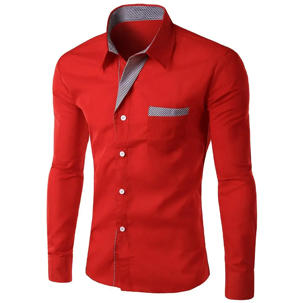 Stand Collar Men Long-sleeved Dress Shirt European and American men's Santa printing shirt Slim Business Shirt
Stand Collar Men Long-sleeved Dress Shirt European and American men's Santa printing shirt Slim Business Shirt