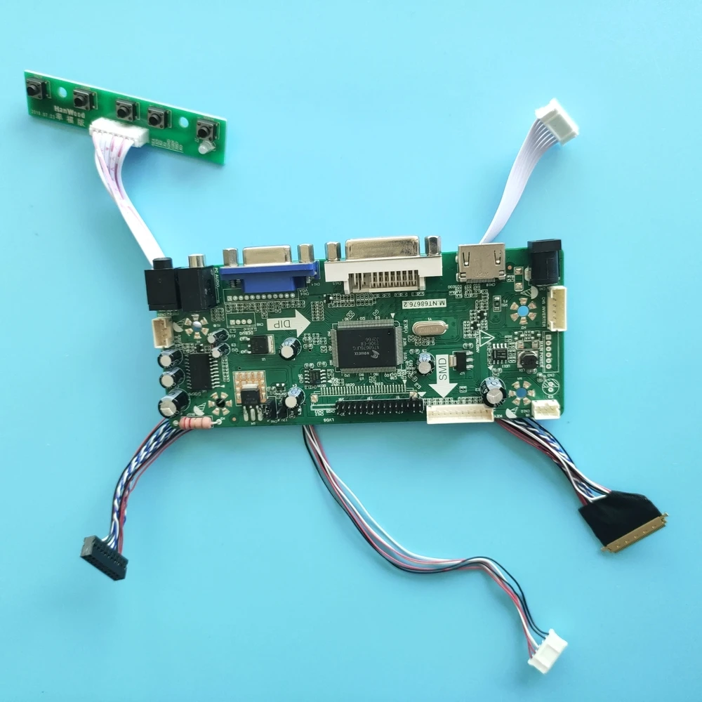 Комплект для B140XW01 V0 плата контроллера светодиодный ЖК дисплей 1366X768 VGA HDMI DVI Экран