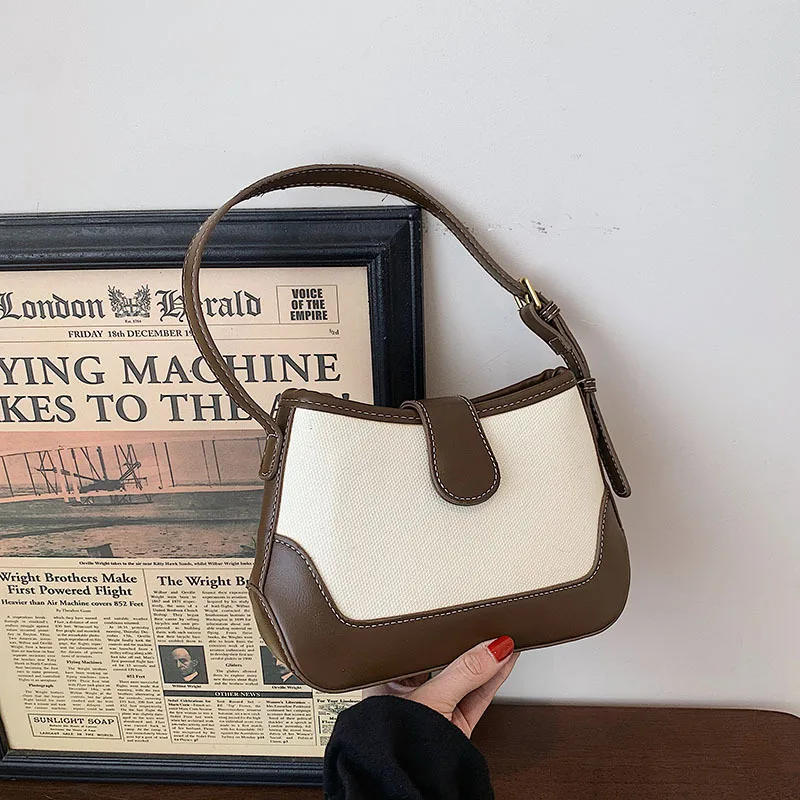 European and American Ladies Canvas Handbags Autumn 2021 New Fashion One-shoulder Underarm Bag Retro Messenger Small Square Bag
European and American Ladies Canvas Handbags Autumn 2021 New Fashion One-shoulder Underarm Bag Retro Messenger Small Square Bag